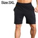 thumbnail image 2 of Pantalones cortos deportivos negros para correr para hombre Pantalones cortos de entrenamiento físico Pantalones cortos de secado rápido, 2 of 6