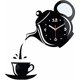thumbnail image 1 of horloge Murale 3d, Pendule Murales Pour Cafs, Autocollant Miroir 3d Home Decor Horloge Murale Silencieuse (pas De Batterie) -design Moderne Bricol, 1 of 4