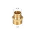 thumbnail image 2 of Pipe Fitting Reducing Hex Nipple 1/4" x 3/8" G Male Pipe Brass Fitting 4pcs, 2 of 5