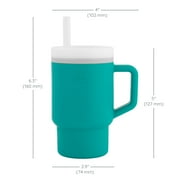 Infantino My 1st Tumbler – Adorable 9 oz. Training Cup with Toddler-Friendly Straw and Handle, Aqua