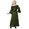 thumbnail image 3 of Womens Olive Renaissance Peasant Chemise Costume, 3 of 3
