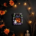 thumbnail image 4 of Wooden Halloween Photo Frame Ornament, Ghost Pumpkin Fence Shaped Picture Frame with Adhesive Dots, Small Decor for Halloween Party, Lazyguy, 4 of 6