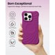 thumbnail image 5 of Funda de teléfono ORNARTO Vortuxe para iPhone 16 Pro Max Fucsia, 5 of 7