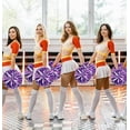 thumbnail image 4 of EONQY 12 Pcs Cheerleading Pom Poms Cheerleader Squad Spirited Fun Pompoms 10 Inch Metallic Foil Cheer Pom Poms with Handle Flowers for Sport Team Dance Party, 4 of 5