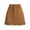 Brown, variant on WRKEKC Mini Skirts for Women, Summer Skirts for Women, Women's Trendy High-Waisted Solid Color Tassel Short Mini Skirt