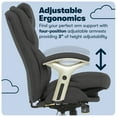thumbnail image 5 of Serta Fabric Office Chair with True Wellness BIM Tech, 250 lb. Capacity, Dark Gray, 5 of 20