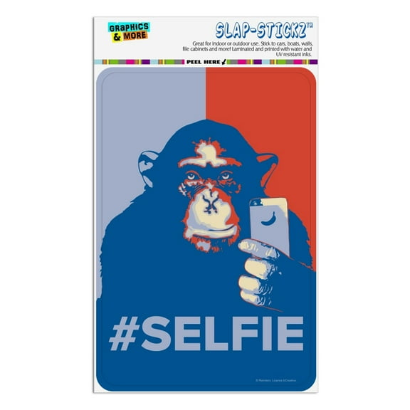 Monkey Chimp Hashtag Selfie #Selfie Home Business Office Sign