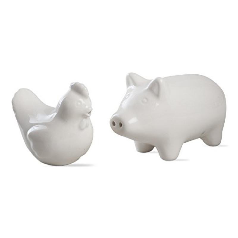 Dekohelden24 Ceramic Cow Salt & Pepper Shaker Set - Handmade Glazed Kitchen Decor | 14.5 X 10 X 13.5 Cm