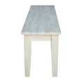 thumbnail image 4 of International Concepts Shaker Style Bench, Unfinished, 4 of 5