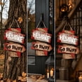 thumbnail image 3 of Halloween Wooden Hanging Sign Spooky Pumpkin NO ENTRY Door Plaque Outdoor Front Porch Yard Decor, 3 of 7