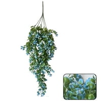 Clearance! Artificial Hanging Leaves Plants Vines Garland Real Faux Plastic Bushes for Outside Home Wall Garden Wedding Bar Decor 29.9 In Artificial Rose Flowers