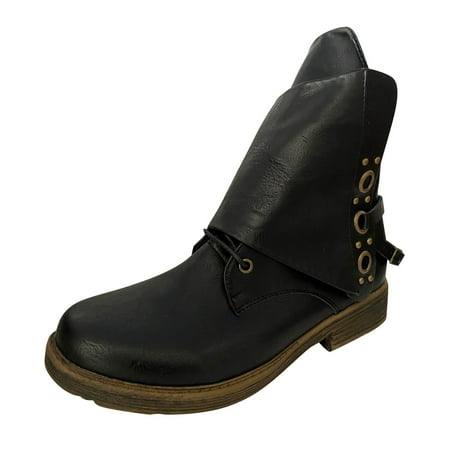 

Boots Women s Shoes Breathable Chunky High Heels Retro Zipper Short