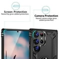 thumbnail image 4 of TJS Phone Case for Samsung Galaxy S25 Ultra, Impact Resistant Metal Ring Magnetic Support Kickstand Cover for Galaxy S25 Ultra (Purple), 4 of 5