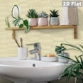 thumbnail image 5 of Hexagon Wood Grain Peel and Stick Wall Tiles, 10 PCS Self-Adhesive PVC Vinyl Backsplash Tiles, Waterproof Removable Hex Tile Stickers for Kitchen Bathroom Living Room, 7.87x9.06 inch, 5 of 8