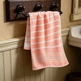 thumbnail image 4 of AUNVITO 100% Cotton Bath Towels, Light Weight, Soft, Super Absorbent and Fast Drying, No Fading Multipurpose Use for Sports, Swimming, Travel, Fitness, Yoga, Multicolor, 4 of 7