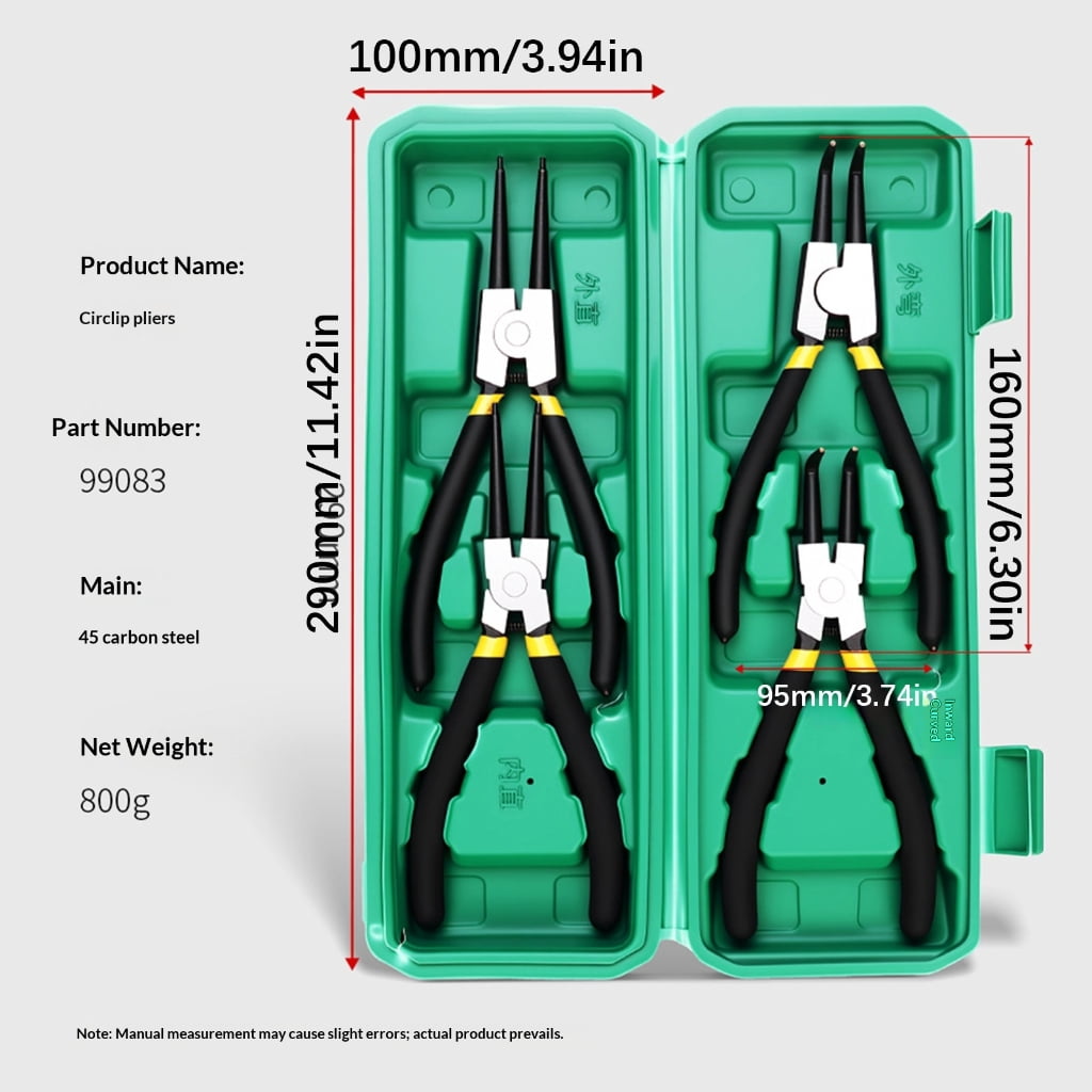 PatungKu Durability Construction Snap Rings Pliers Durability Internal External Circlip Plier