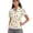 Butterfly, variant on Lucky Clover Pattern Athletic Shirt, Half-Zip Moisture Wicking Elastic Polo Shirts for Tennis Golf Sport Lightweight Size Medium