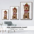 thumbnail image 4 of Goldendoodle Ski Dog - Framed Gallery Wrapped Holiday Canvas - 27 x 41 - Rosewood Frame, 4 of 8