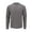 Charcoal Grey Heather, variant on Long-Sleeve Waffle Henley Shirts For Men (Medium, Rust Heather)
