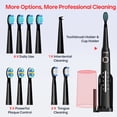 thumbnail image 2 of Seago Sonic Electric Toothbrush Tooth brush USB Rechargeable Adult Ultrasonic Teeth Cleaning 10 Replacement Toothbrush Heads, 2 of 14
