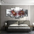 thumbnail image 2 of Modern Abstract Orchid Canvas Wall Art, Flower Theme Painting for Living Room and Bedroom Home Decor, 2 of 7