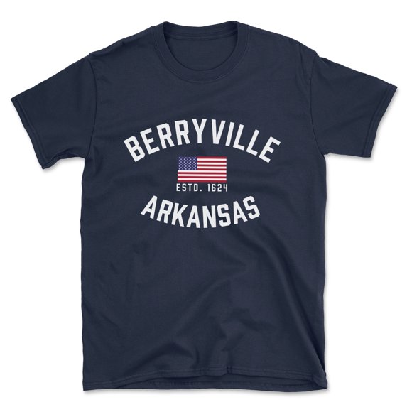 Berryville Arkansas Patriot Men's Cotton T-Shirt