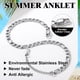 thumbnail image 5 of PROSTEEL Pulsera tobillera de plata de 6 mm para mujeres y niñas, cadena de fígaro de acero inoxidable, tobillera de playa de verano, cadena de pie, joyería, regalo de cumpleaños, 5 of 7