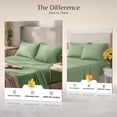 thumbnail image 6 of 3 Piece Twin XL Deep Pocket Bed Sheet Set, 16 Inches, Premium Microfiber Sheets - Sage Green, 6 of 9