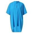 thumbnail image 3 of T-shirt à Manches Courtes Femmes Mode Été Décontracté en Vrac Col en V Manches Courtes Tops Solides Blouse, 3 of 6