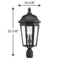 thumbnail image 5 of Progress Lighting - Three Light Post Lantern - Outdoor - Verdae - Outdoor Light, 5 of 5