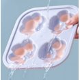 thumbnail image 4 of Molde para cubitos de hielo brillar silicona helado de garra de gato rosa y morado, 4 of 4