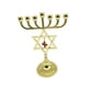 thumbnail image 2 of Candelabro Hanukkah Menorah portavelas Decoración para el hogar Sunnimix 7 Ramas dorado 17cm, 2 of 8