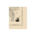thumbnail image 4 of Historic Map - Holland Netherlands - Tallis 1851 - 23 x 28.45 - Vintage Wall Art, 4 of 5