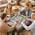 thumbnail image 7 of Floral Mahjong Mat for Table, 31.5*31.5in Anti Slip American Mahjong Table Cloth, Noise Reduction, Neoprene Mah jongg Mat with Carrying Bag & 3 Dices, Mahjong Set Gift for Board Tile Games Mats, 7 of 7