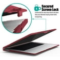 thumbnail image 7 of IBENZER Hexpact Case for MacBook Air 13 Inch 2022 2021 2020 M1 A2337 A2179 A1932, Heavy Duty Case with Screen Lock for Mac Air 13, Wine Red, W-LC-HPE-AT13-WR, 7 of 7