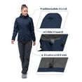 thumbnail image 5 of 33,000ft Women's Softshell Jacket, Fleece Lined Warm Jacket Light Hooded Windproof Coat for Outdoor Hiking, 5 of 6