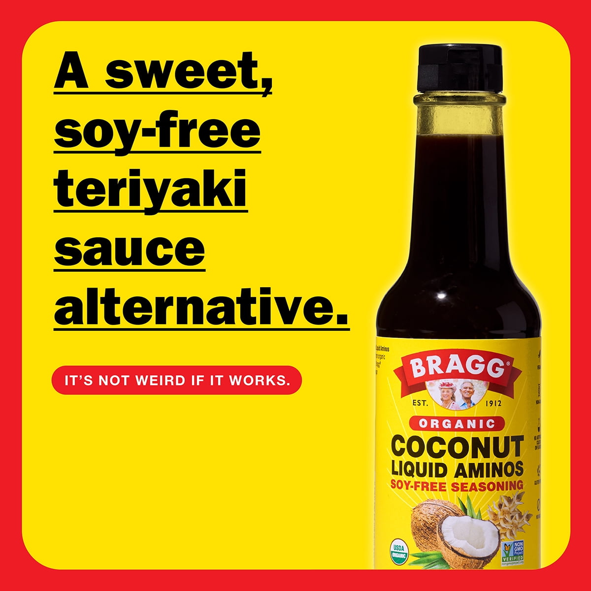 Bragg Organic Coconut Liquid Aminos Soy-Free Seasoning, 10 fl oz