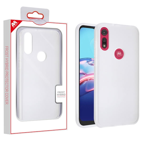 Motorola Moto E (2020) Phone Case Hybrid Rubber Silicone TPU Gel Protector  Bumper Slim Shell Back Heavy Duty Armor Shockproof [Semi-Transparent] Smoke 