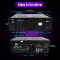 thumbnail image 2 of PYLE PRO PT3300 3000 Watt Rack Mountable Home Power Stereo LED PA DJ Amplifier, 2 of 4
