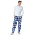thumbnail image 6 of Disney Adult Lilo And Stitch Christmas Santa Hat Stitch Buffalo Plaid Print Soft Fleece Sleep Pajama Pants, 6 of 6