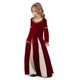 thumbnail image 3 of Vestido medieval renacentista para niñas, disfraz de princesa reina, vestido de cosplay, bata roja con vuelo para niñas, disfraces de vampiro para Halloween, 3 of 4