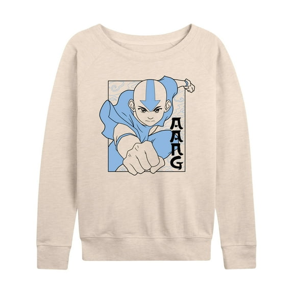 Avatar - The Last Airbender - Aang Punch - Women's Lightweight French Terry Long Sleeve Shirt
