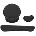 thumbnail image 2 of Juego de alfombrillas para ratón con protección para muñecas, ergonómicas, fáciles de limpiar, para teclado, reposamuñecas, almohadilla para teclado, 2 of 10