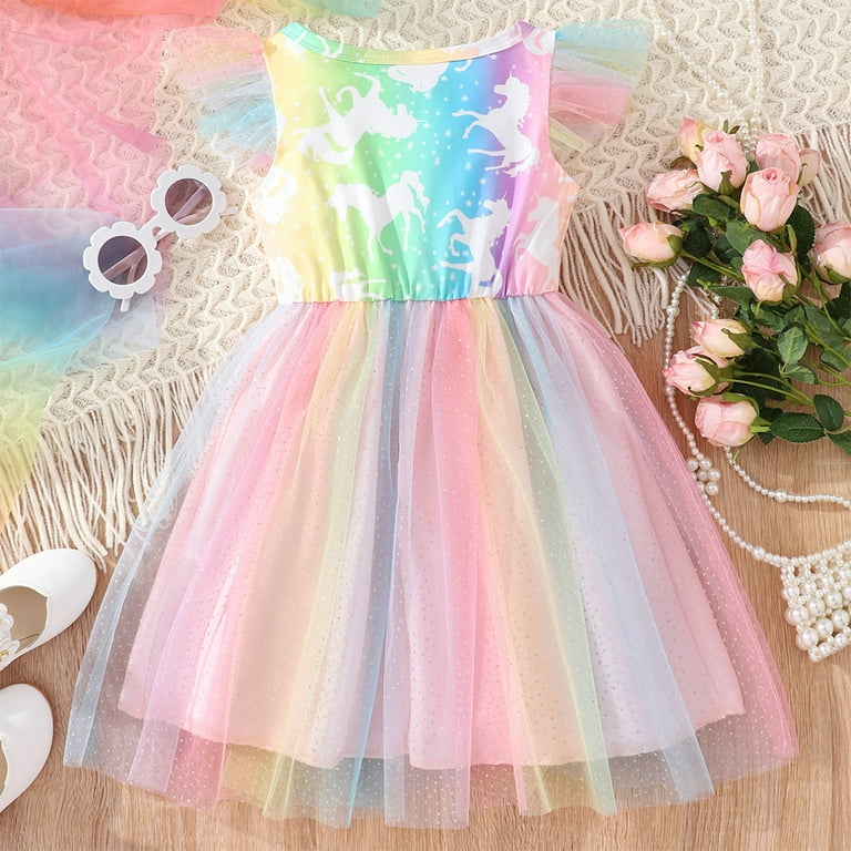 rainbow mesh dress Rainbow Mesh Short Dress