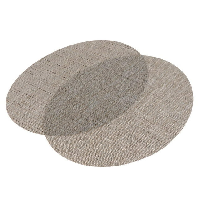 Manteles individuales Baoblaze 2Pcs Resistente antideslizante Vintage Rayas verticales beige