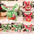 thumbnail image 3 of Bolsas de dulces de Navidad con orejas de conejo, 50 piezas, cartón de plástico, Papá Noel, muñeco de nieve, galletas de Navidad, suministros de embalaje, 3 of 4