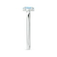 thumbnail image 3 of Angara Natural 0.4 Ct. Aquamarine Solitaire Ring in Sterling Silver for Women (Ring Size: 11.5), 3 of 9