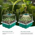 thumbnail image 3 of Seed Starter Tray Kit High Humidity Dome indoor garden plant sprouting tray with intelligent controller timer, adjustable light, 3 of 5