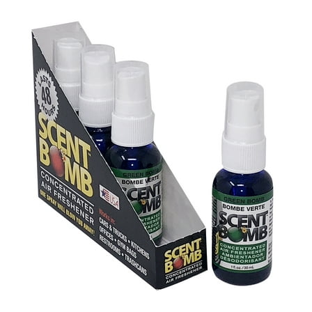 Scent Bomb Green Bomb Air Freshener Spray 1oz Spray 4-Pack
