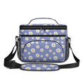 thumbnail image 2 of Daisy Pioneer Flower Purple Pattern Insulated Lunch Box for Women Men, Medium Leakproof Cooler Bag with Adjustable Strap, 10"x6.7"x8", 2 of 6
